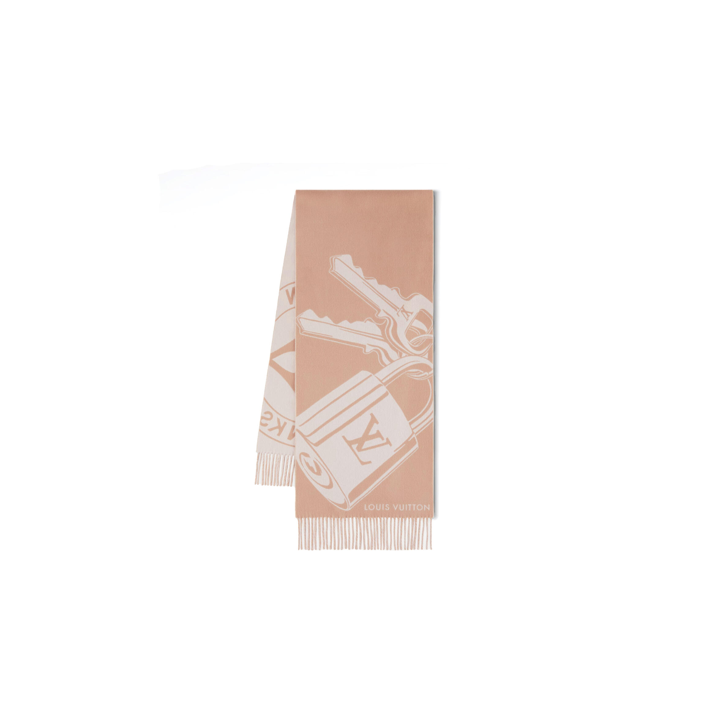 LOUIS VUITTON LOCK AND KEYS SCARF M90815 (215*45cm)